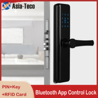 TTlock App Electronic Door Lock Bluetooth WIFI Smart Touch Screen Lock Digital Code Keypad For Home Hotel Apartment