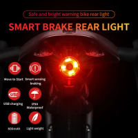 Bike Tail Light Rear Bike Light Rechargeable Bike Rear Light Waterproof Bike Taillight
