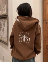 Sweater Hoodie Zipper - Spider Sonder Couple Premium Unisex Anak Dan Dewasa Streetwear Oversize Teba