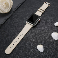 錶帶 索柯 錶帶適用于真皮錶帶男女通用apple watch1/2/3代手錶帶38/42mm潮蘋果 都市時尚