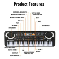 61 Keys Digital Music Electronic Keyboard for Key Board Electric Piano Children Gift 448D