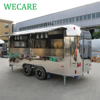 WECARE Mobile Crepe Pizza Cart Foodtruck Fully Equipped Food Trailer for Panama Mexican Food