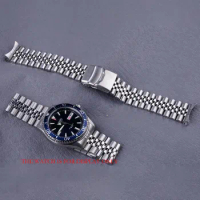 New Style 22mm 316L Stainless Steel Silver Jubilee Watch Band Strap Silver Bracelets Hollow End For ORIENT