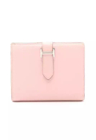 Hermès Pre-Loved Hermès Bearn Compact rose sakura Bi-fold wallet Chevre Light pink silver hardware D