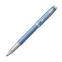 PARKER派克 鋼珠筆 新經典限量特別版-鈦藍格紋白夾
