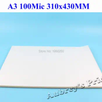 100mic(4Mil) 10 Sheets A3 Size 310x430mm PVC Clear Glossy 2Flap Laminating Pouch Film for Hot Laminator