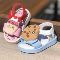 Summer Kids sandals Cute cookies Jelly Shoes Boys Casual beach shoes Girls baby shoes
