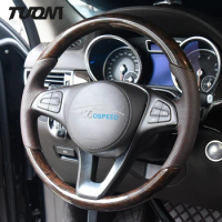 For Mercedes Benz E200 E300 C200 C260 C300 GLE350 GLE450 Hand Sewing Wood Steering Wheel Car Accessories