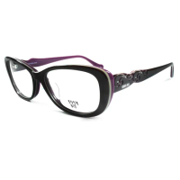 【ANNA SUI 安娜蘇】印象圖騰造型光學眼鏡(AS635-760-紫)