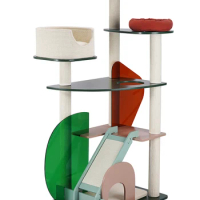 Acrylic cat climbing frame, nest, and tree integrated large toys do not occupy space for pet supplies