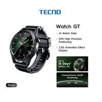 Jam Tangan Unisex Tecno 8100255622 Watch GT Smartwatch GPS High Precision Positioning + Extra Strap