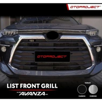 Otoproject - List front grill cover depan All New Avanza 2022-2026 - Chrome / Carbon chrome