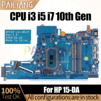 For HP 15-DA Notebook Mainboard LA-J951P i3-1005G1 i5-1035G1 i7-1065G7 M17755-001 M17756-601 Laptop Motherboard Full Tested