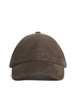 หมวกแก๊ปยูนิเซ็กส์ Maison Kitsune Paris Corduroy สี Cobblestone