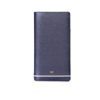 【BRAUN BUFFEL 德國小金牛】台灣總代理 維克多-D 15卡長夾-午夜藍(BF512-630-MNB)