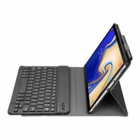 Tab S4 10.5" Tablet PC PU Leather Protective Case For Samsung Galaxy Tab S4 10.5 SM T830 T835 T837 Bluetooth keyboard Cover +pen