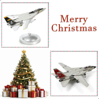 ชุดพิเศษคริสต์มาส F-14 Tomcat สเกล 1/72 พร้อมตัวอักษรบอมบ์และธงโจรสลัด F-14 จำนวน 1 ต่อ 100