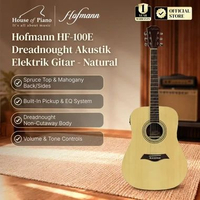 Hofmann HF-100E Dreadnought Akustik Elektrik Gitar - Natural