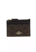 Coach Coach 拉鏈零錢銀包 (88208) – IM/Brown/Black