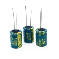 12pcs/lot 400V 22UF high frequency low impedance 10*17mm 20% RADIAL aluminum electrolytic capacitor 22000NF 20%