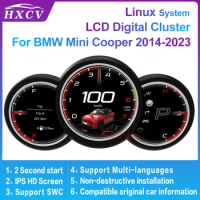 Car LCD Digital Cluster For BMW Mini Cooper 2014-2023 Car Radio Dashboard Crystal Panel Virtual Cockpit Speedometer Instrument