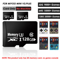 Miyoo Mini Plus Micro Memory SD Card 32G 64G 128G SD/TF Flash Card Built-in 25000 Games for Miniplus Mini+ Miyoo Accessories