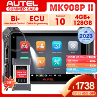 Autel MaxiCOM MK908P II Car Diagnostic Scan Tool with J2534 ECU Programming Online Coding Upgraded of MaxiSys MS908S Pro MS Elit