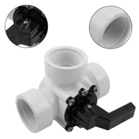 3-Way Diverter Valve 3-way Valve Height 20 Cm Plastic Regulate The Heating Power Replacement Solar Parts White Air Beds