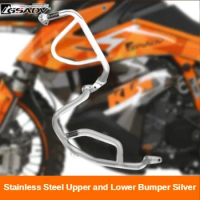 Stainless Steel Bumpers Rally Fairing Protector Motorcycle Crash Bar Frame Guard Tank Bumper for KTM 790 790ADV 790R 790