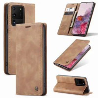 Cover Case For Samsung S21 Ultra Leather Wallet Flip Phone Cases For Samsung Galaxy S24 S23 S22 S20 Plus FE S9 S8 S7 Edge S10 E