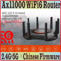 8 Antennas, 8353Mbps WiFi6 Wireless Mesh Router Wi-Fi 6 AX11000 802.11AX, 2.4GHz+5GHz, 2500M WAN/LAN, SFP+ Optical Port, USB3.0