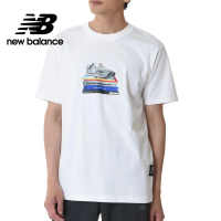 【NEW BALANCE】NB 親膚插畫造型短袖上衣_男性_白色_MT33562WT(美版 版型偏大)