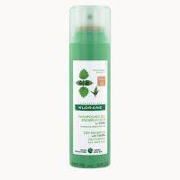 KLORANE Oil-control Tinted Dry Shampoo with Nettle for Oily, Brown-Dark Hair 150ml