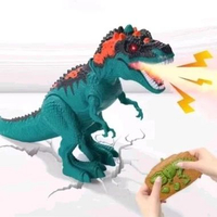 Mainan anak rc robot dino keluar asap keren murah remote control robot dinosaurus asap dinosaur worl