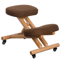 Adjustable Massage Chair Wooden Comfortable Ergonomic Easy Kneeling Posture Collective Chair