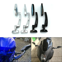 Cermin pandang belakang motosikal, cermin belakang universal yang boleh diputar, sesuai untuk Honda 