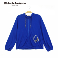 【Kinloch Anderson】熊頭刺繡口袋外套 金安德森女裝(翠藍)