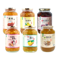 【韓味不二】有果肉.生茶系列 果醬茶1kg(柚子茶/蘋果茶950g/紅棗茶/水蜜桃蘋果茶/檸檬茶/生薑母茶)