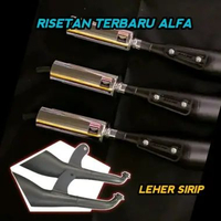 KNALPOT STANDAR RACING YAMAHA ALFA LEHER SIRIP PREPET ORIGINAL APRO INDONESIA BUKAN RTX