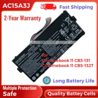 Li-ion AC15A3J Laptop Battery Replacement for Acer Chromebook 11 CB3-131 Chromebook 11 CB5-132T 10.8V 36Wh Long Battery Life