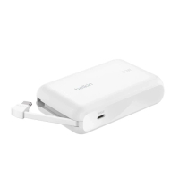 BELKIN BPB021FQWH 10000MAH 20W 內建電纜行動電源白色 (V000)