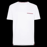 【THOM BROWNE】男款 口袋圓領短袖T恤-白色(2號USA-M、3號USA-L、4號USA-XL、5號USA-XXL)