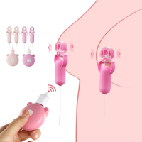 10 Frequency Nipple Clamp Breast Massage Vibrator Enhancer Bondage Adult Sex Toy For Women Couple Female Chastity Stimulate Clit