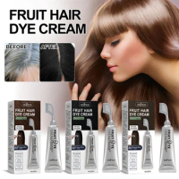 80ml Natural Herbal Hair Dye Shampoo with Comb Instant Hair Color Shampoo Permanent Hair Color Shampoo for Women Men