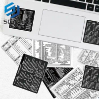 30Pcs/Set Windows+ Word/Excel (for Windows)/Adobe Photoshop Quick Reference Keyboard Guide Shortcut Sticker Fit For Laptop Or PC