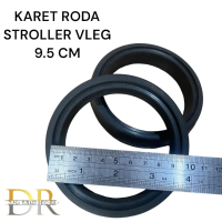 Karet Ban Roda Stroller Bayi VLEG 9.5cm Diameter 9.5cm Lebar 2cm Tahan Lama Tidak Mudah Regas