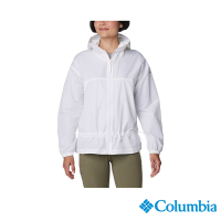 Columbia 哥倫比亞 女款-Wild Willow防曬UPF50連帽外套-白色 UWR87910WT/IS