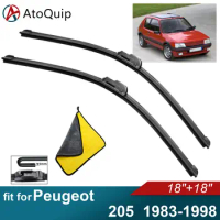 Car Windshield Wiper Blades Fit For Peugeot 205 Wiper Blades Soft Rubber Auto Front Windscreen