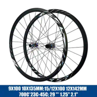 700C Road bike wheelset Disc brake Off-road straight Pull wheelset 120 Click 6 claw hub QR/TA 8-12 speed 30MM Rim 29er MTB