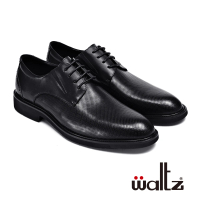 Waltz 職人時尚 經典小圓點 側V綁帶 紳士鞋皮鞋(612111-02 華爾滋皮鞋)
